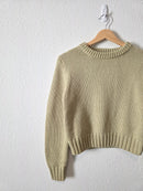 Zara Light Green Knit Sweater (S/M)