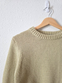 Zara Light Green Knit Sweater (S/M)