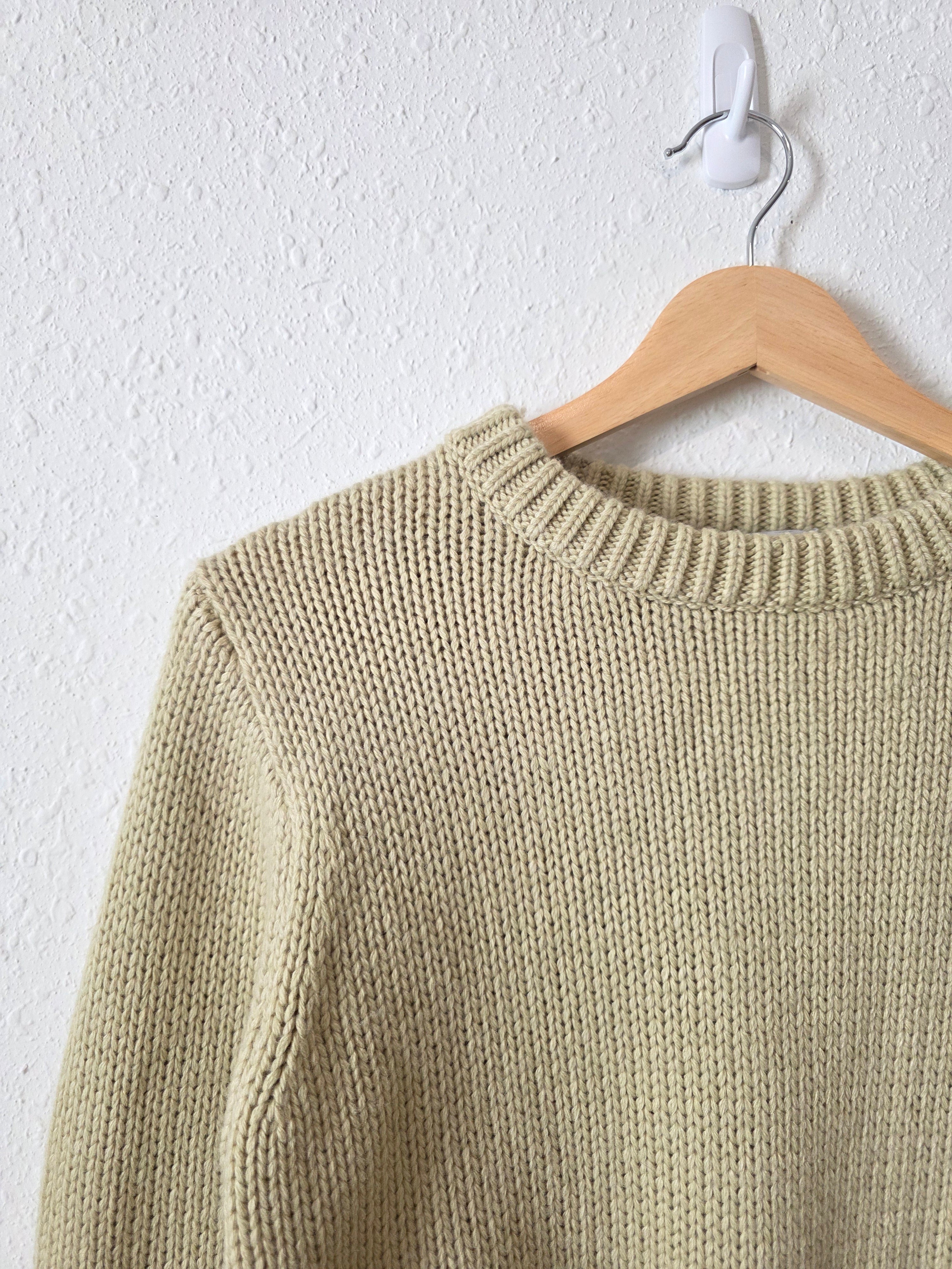 Zara Light Green Knit Sweater (S/M)
