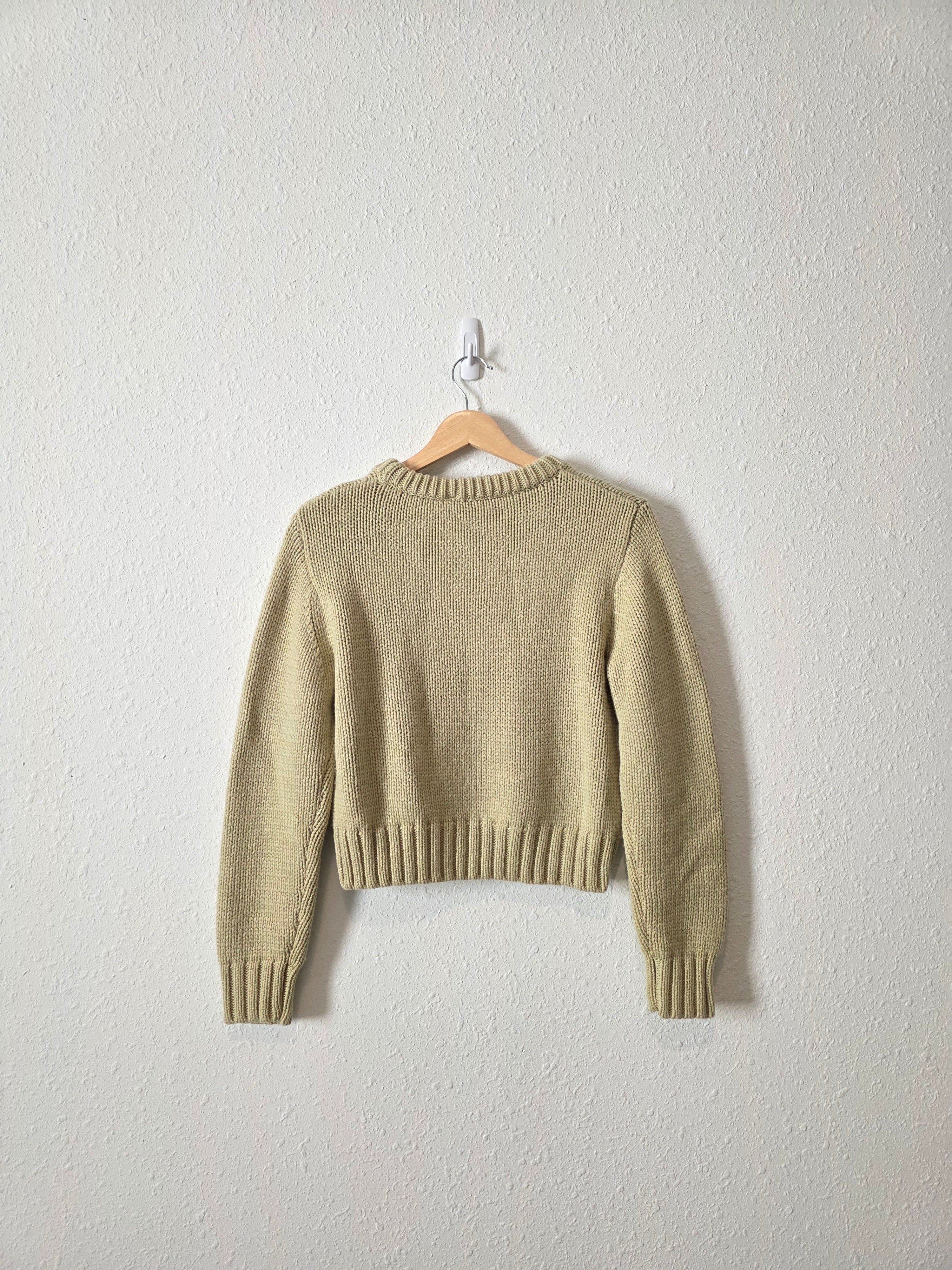 Zara Light Green Knit Sweater (S/M)