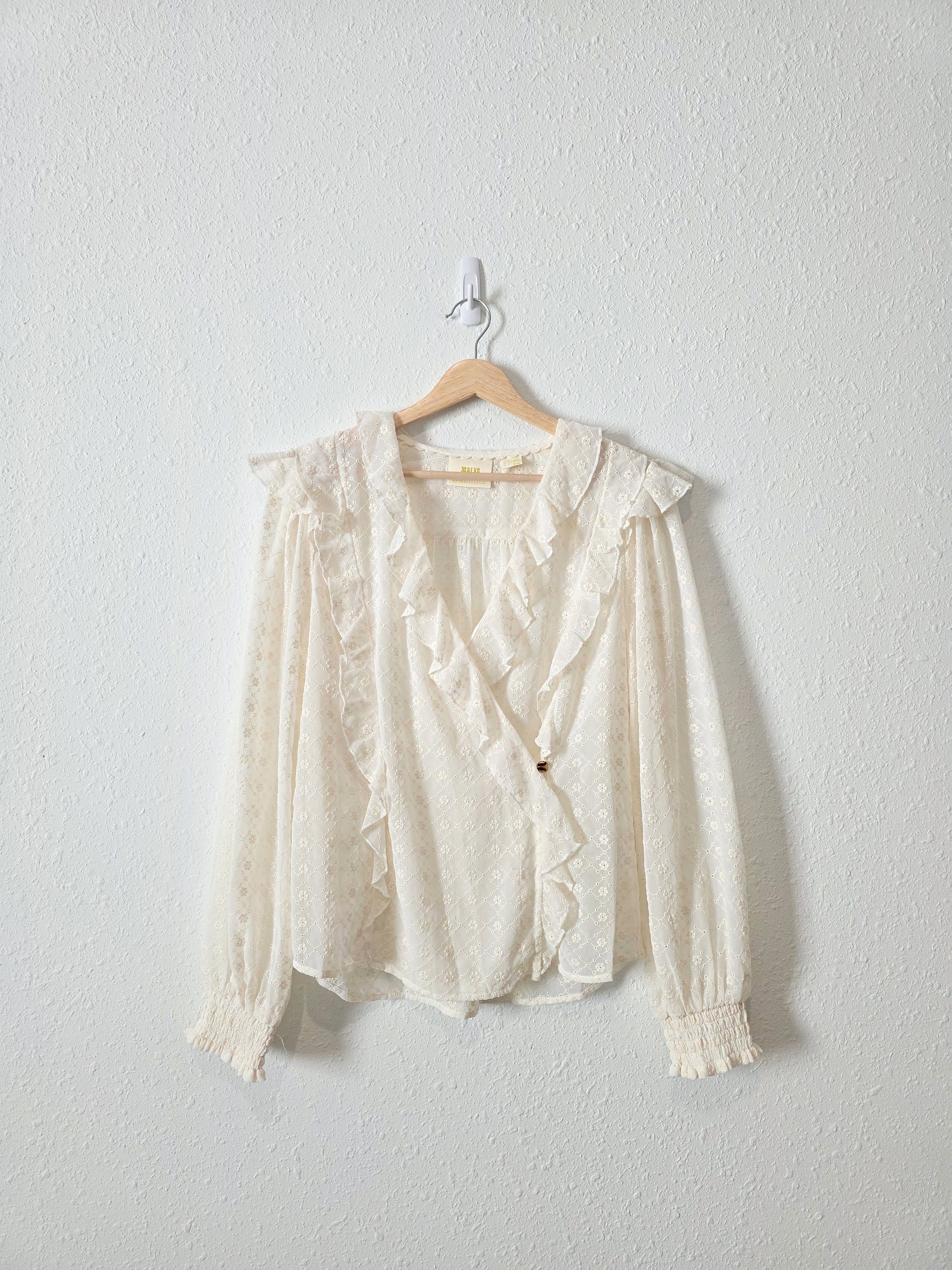 Anthropologie Floral Embroidered Blouse (12)