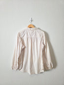 Puff Sleeve Corduroy Button Up (L)