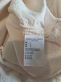 Puff Sleeve Corduroy Button Up (L)