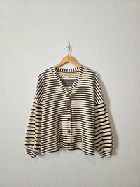 Hayden Striped Button Up Top (S)