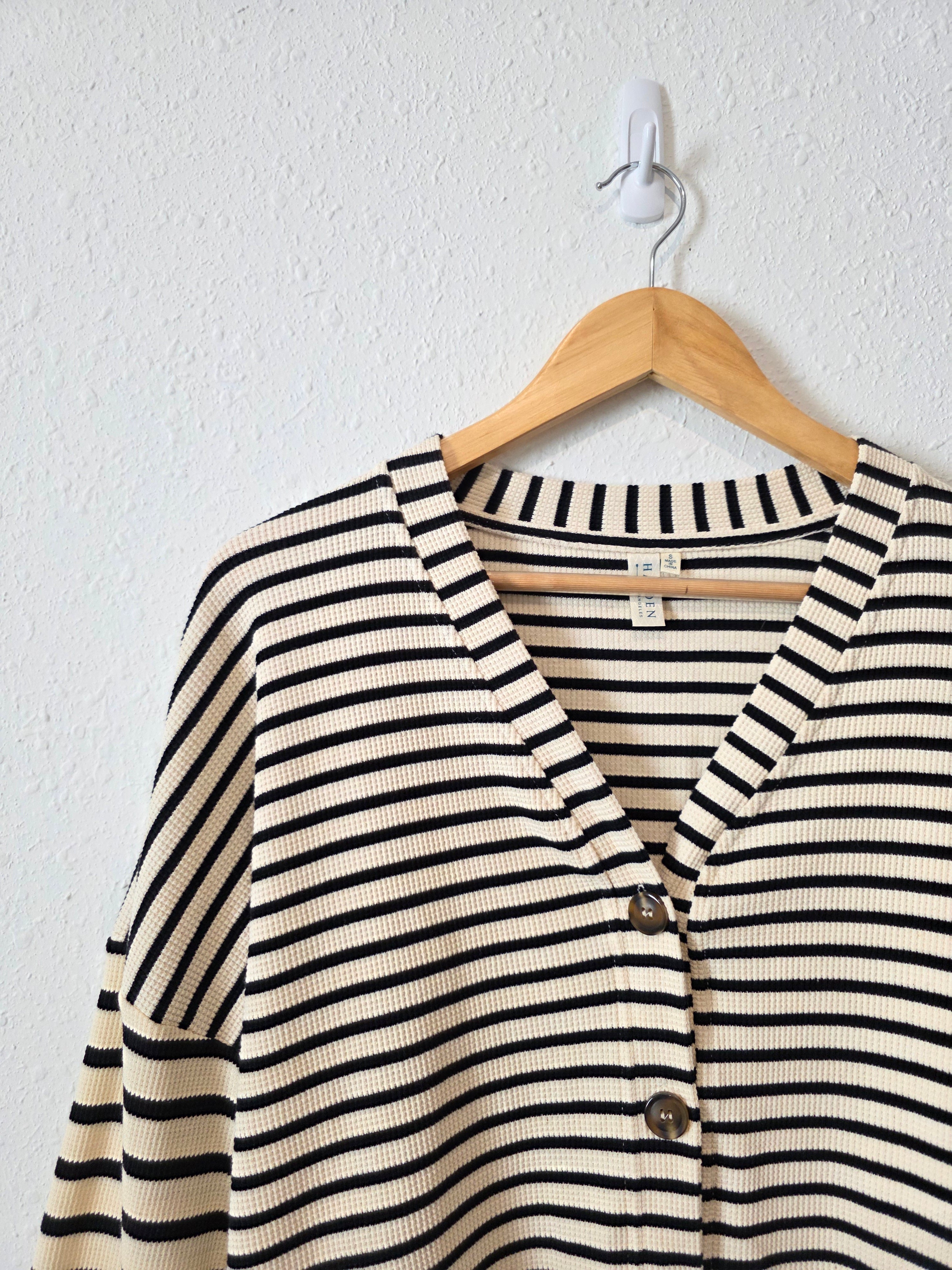 Hayden Striped Button Up Top (S)