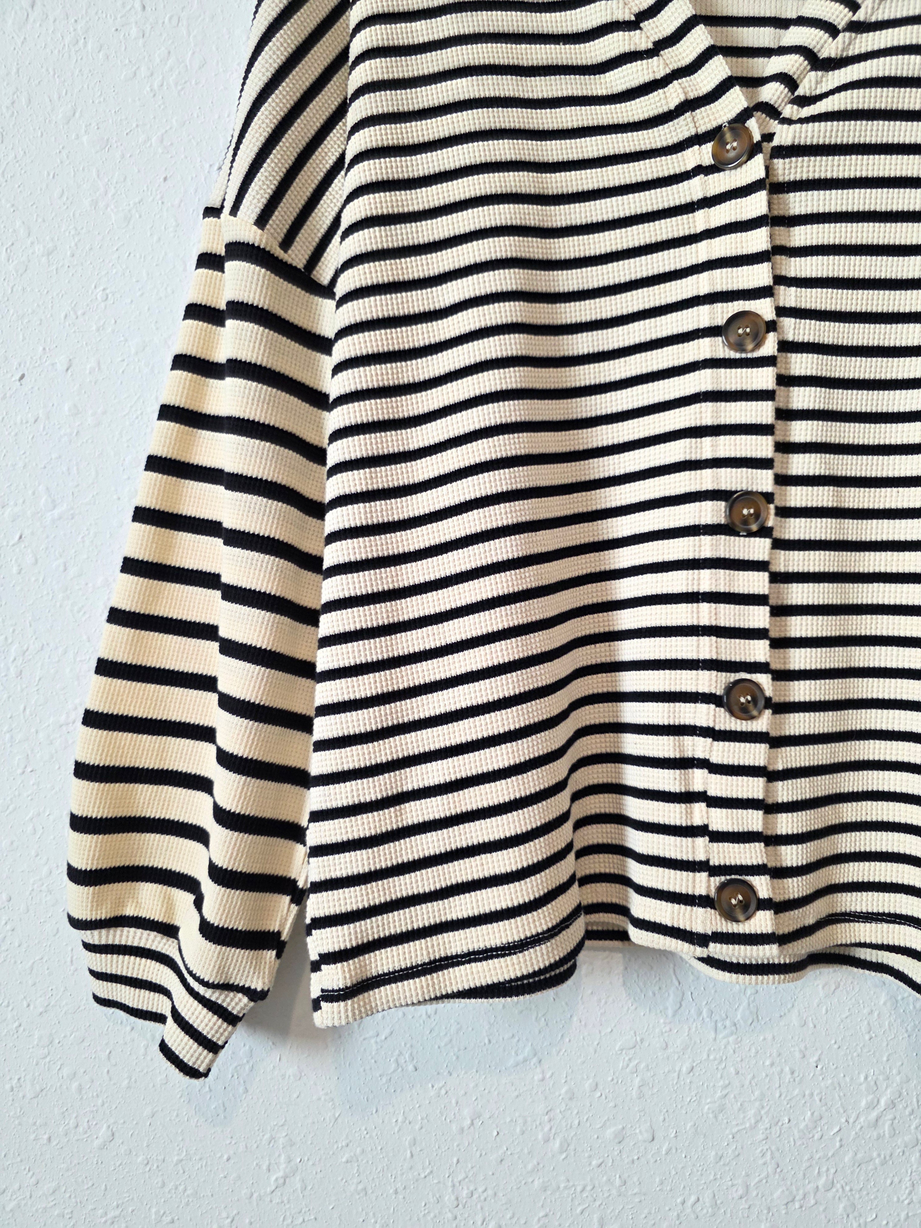 Hayden Striped Button Up Top (S)