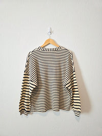 Hayden Striped Button Up Top (S)