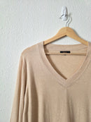 Quince Cotton Cashmere Lightweight Sweater (L)