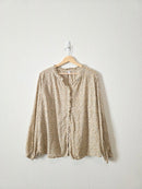 Dainty Floral Button Up Blouse (MT)