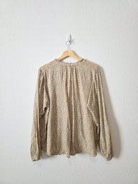 Dainty Floral Button Up Blouse (MT)