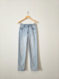 Carly Jean Light Wash Slim Straight Jeans (3)