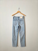 Carly Jean Light Wash Slim Straight Jeans (3)