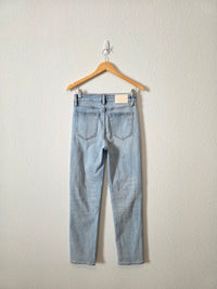 Carly Jean Light Wash Slim Straight Jeans (3)