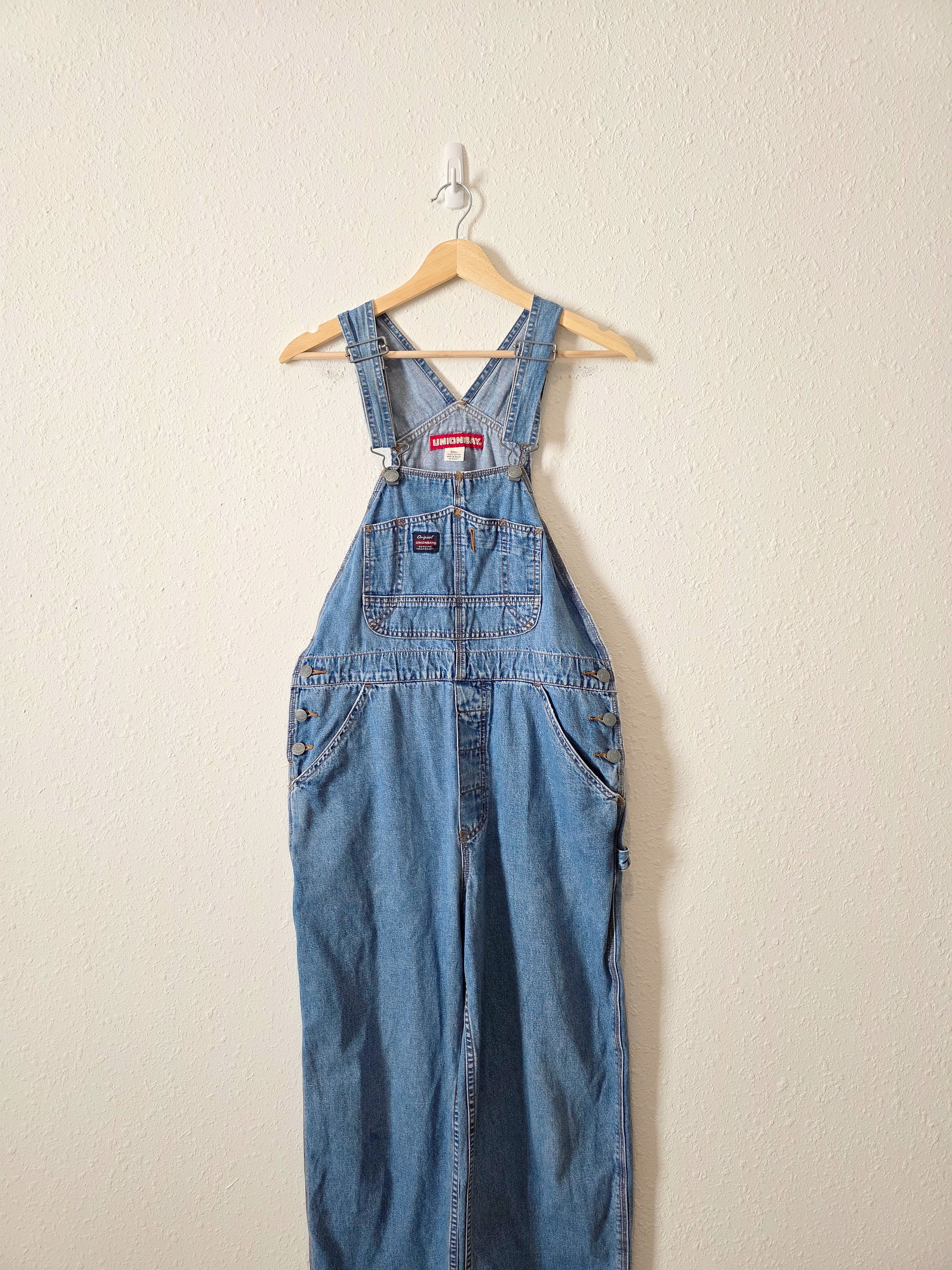 Vintage Relaxed Denim Overalls (S)