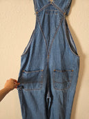 Vintage Relaxed Denim Overalls (S)