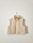 Cream Corduroy Crop Vest (S)
