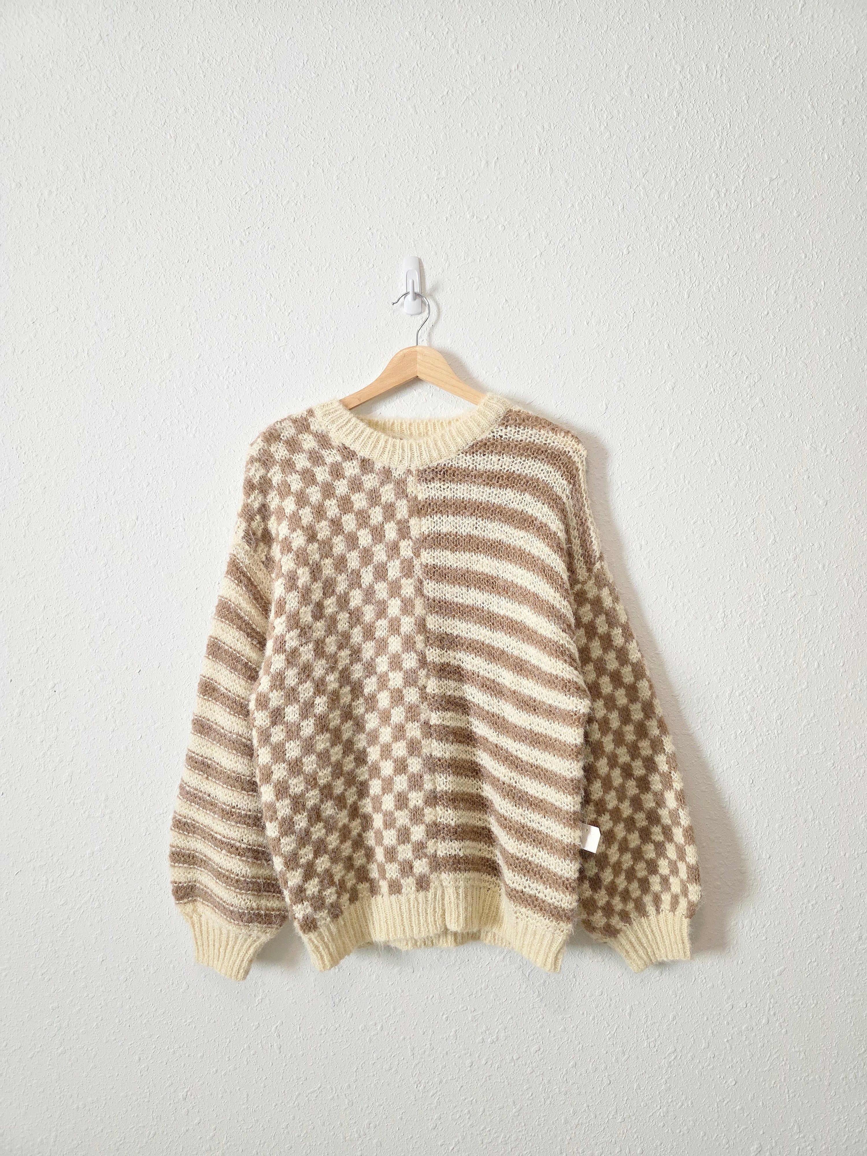 NEW Altar'd State Checkered Sweater (XS)
