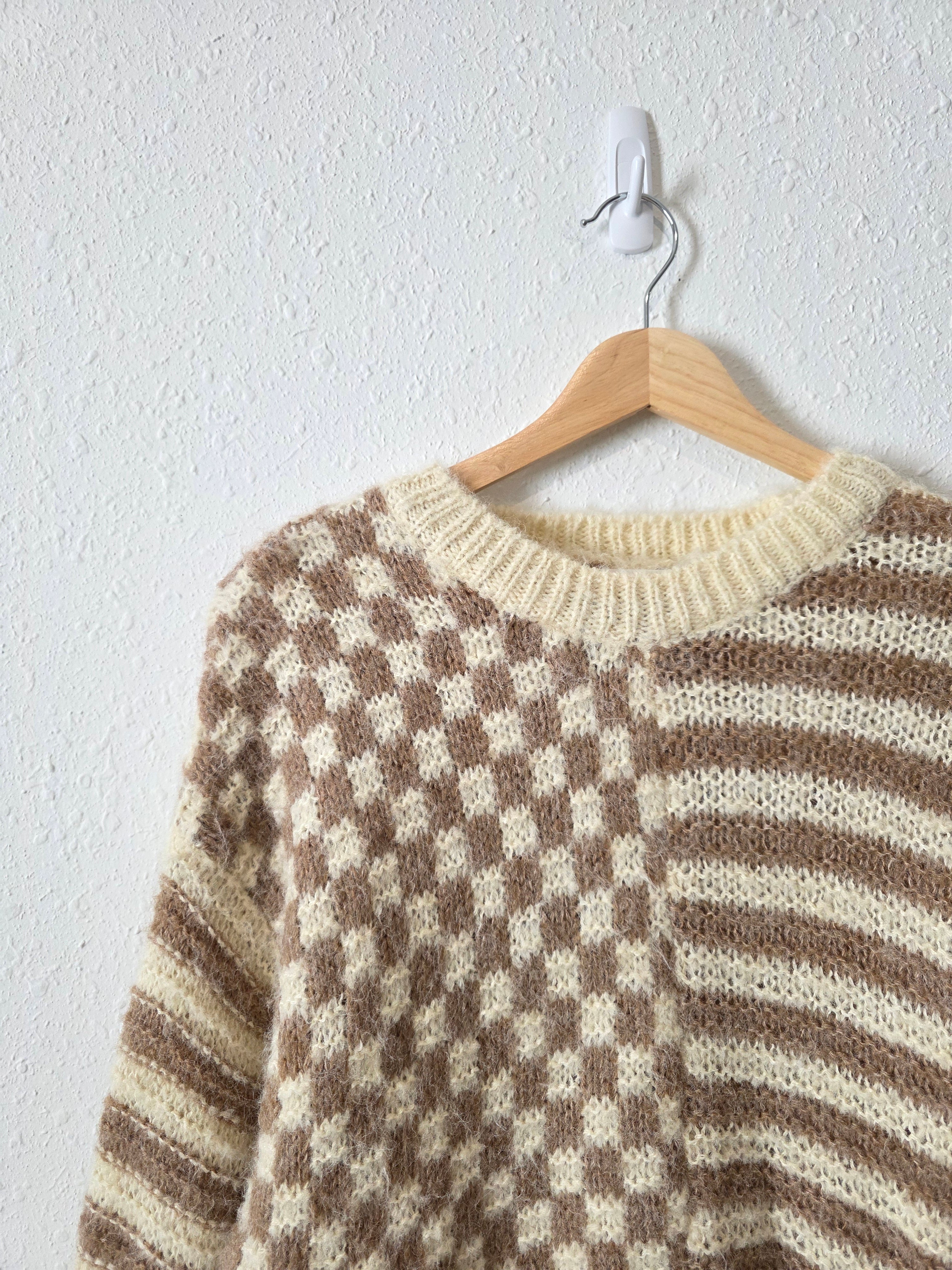NEW Altar'd State Checkered Sweater (XS)