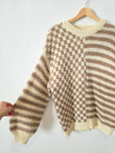 NEW Altar'd State Checkered Sweater (XS)