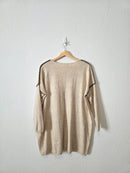 Listicle Oat Oversized Sweater (S)