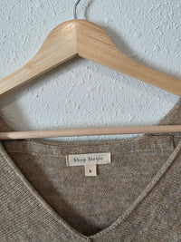 Shop Stevie Cozy V Neck Sweater (S)