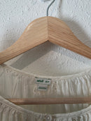 Aerie Floral Eyelet Cotton Blouse (XS)