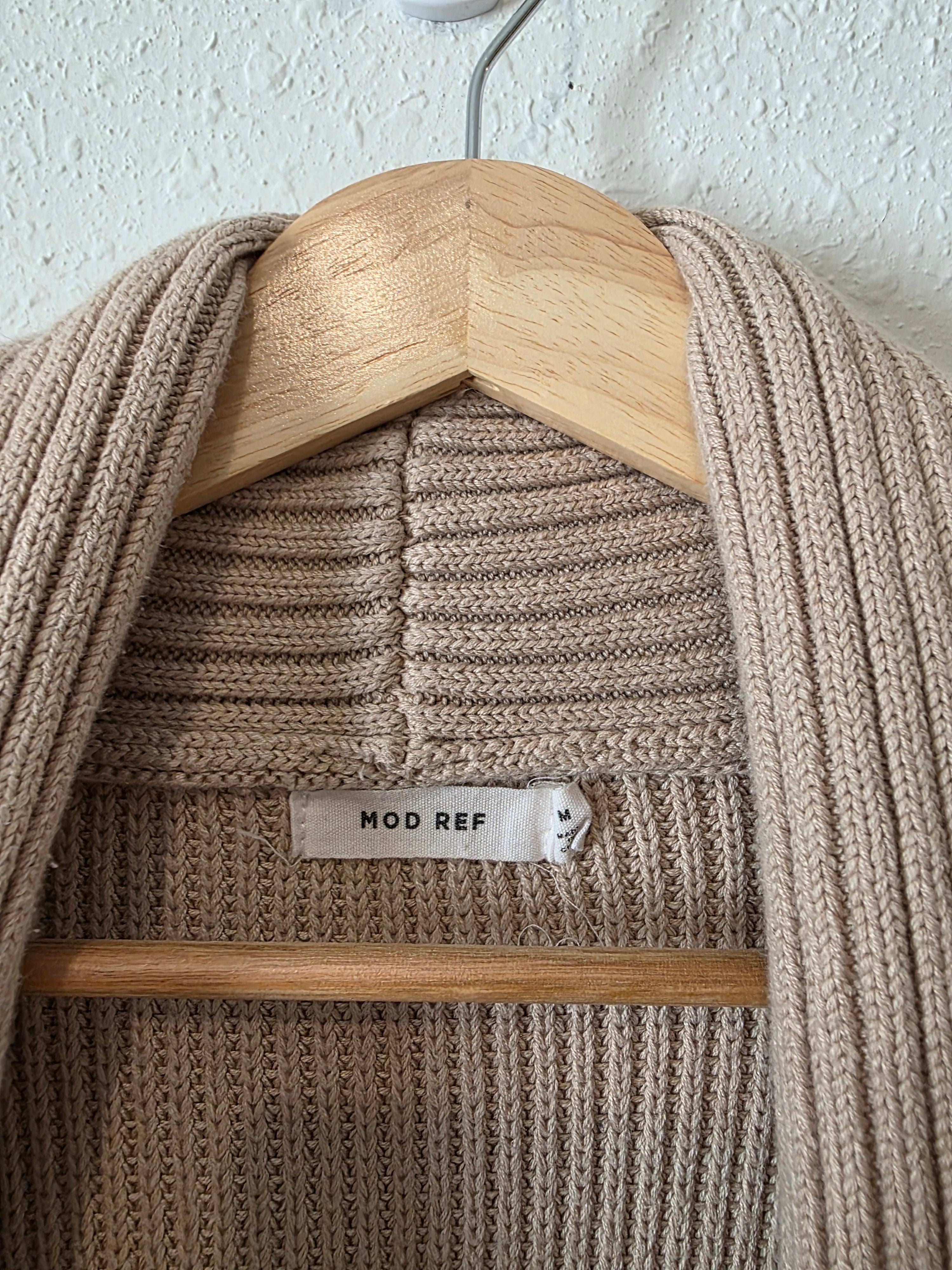 Mod Ref Collared Knit Cardigan (M)