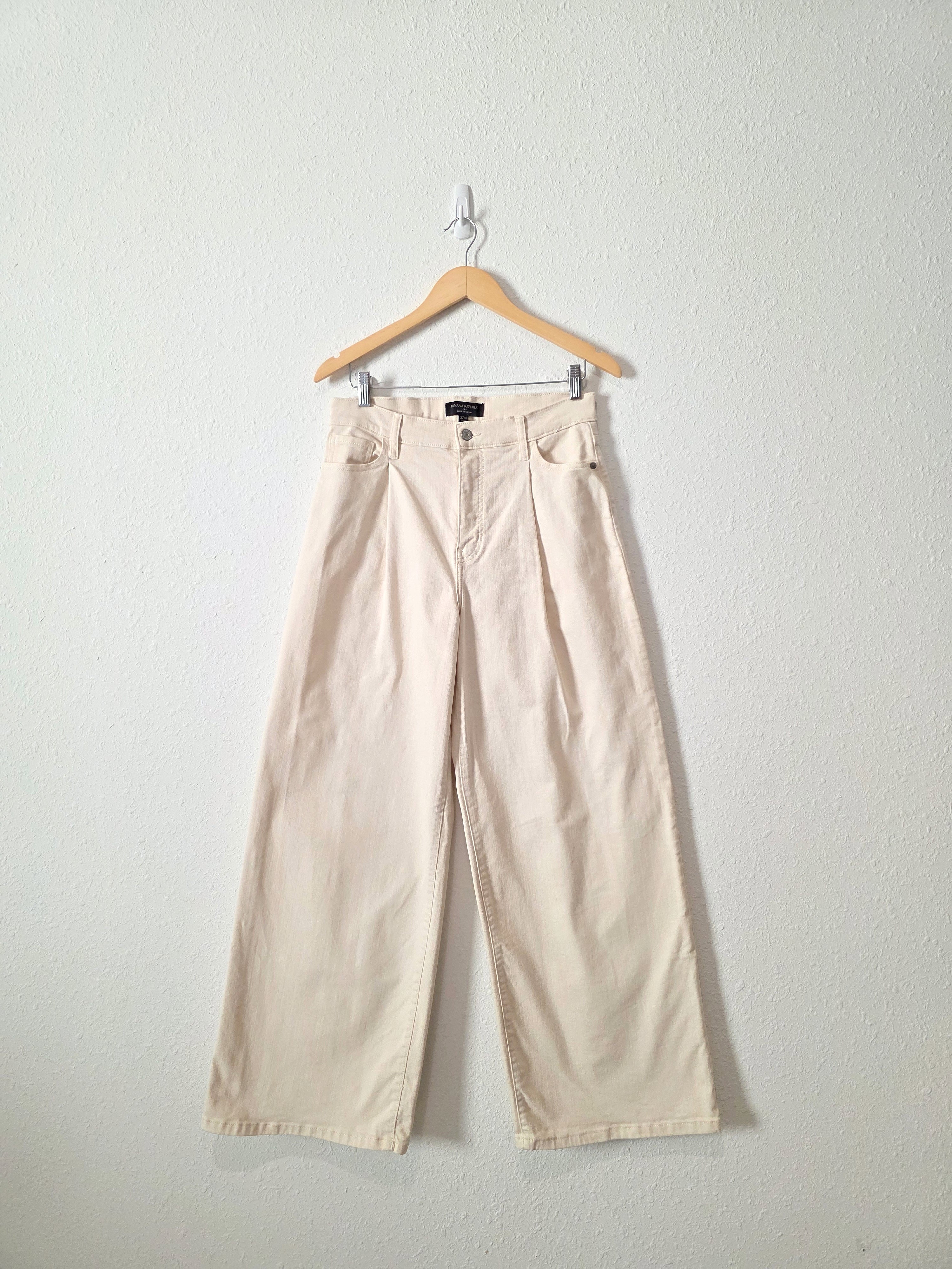 Ecru Wide Leg Jeans (27/4)