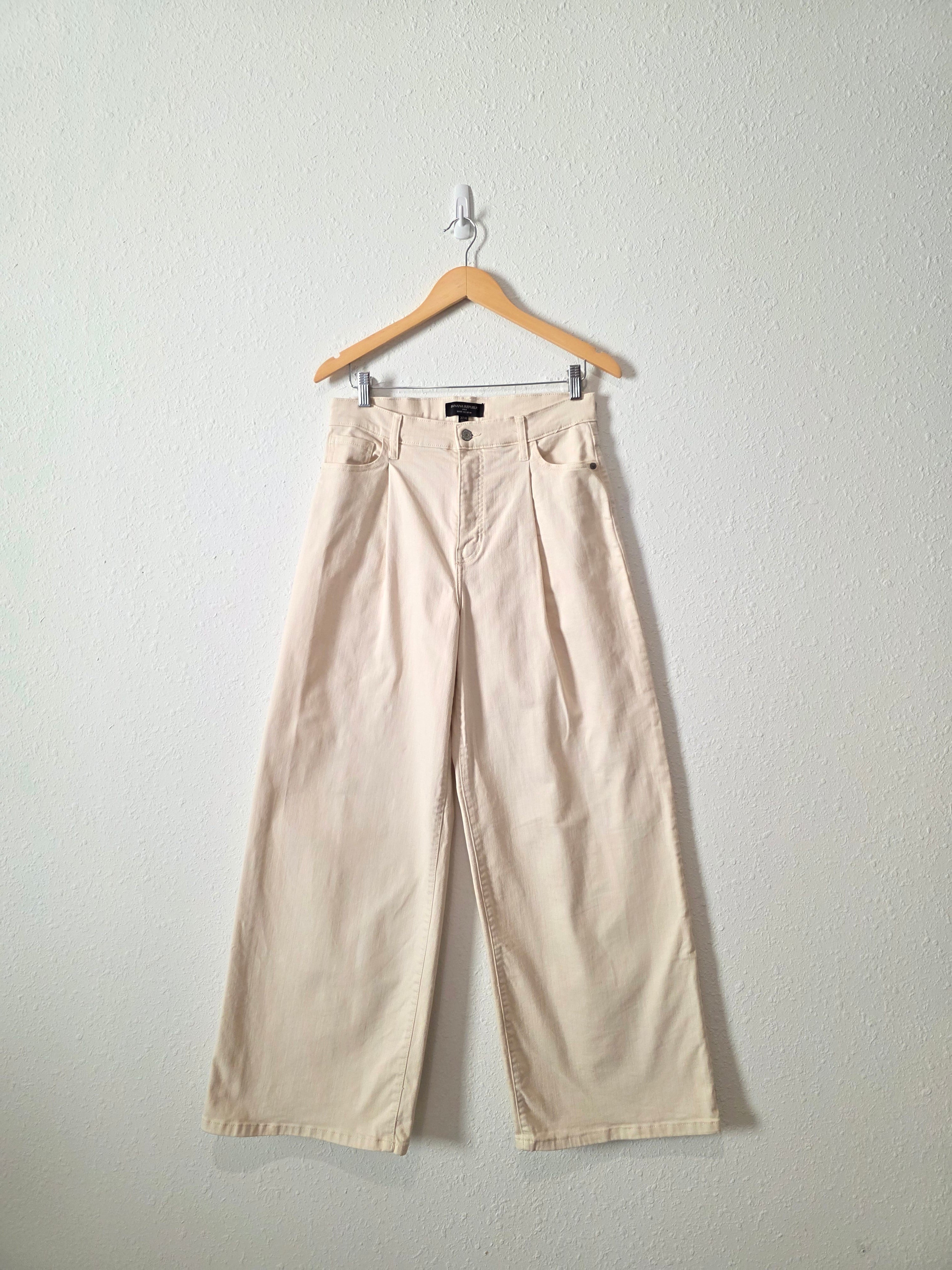 Ecru Wide Leg Jeans (27/4)