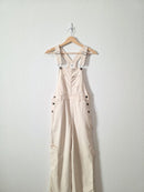 Aerie Ecru Wide Leg Overalls (XXS)