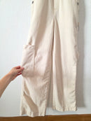 Aerie Ecru Wide Leg Overalls (XXS)