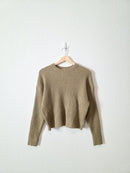 Sage Ribbed Knit Sweater (M)