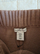 Brown Wide Leg Knit Pants (XS)