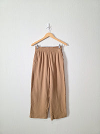 Cotton Gauze Crop Pants (S)