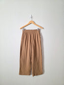 Cotton Gauze Crop Pants (S)