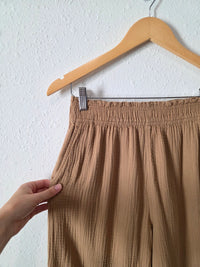 Cotton Gauze Crop Pants (S)