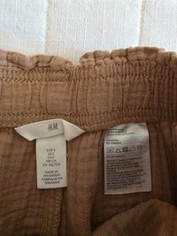 Cotton Gauze Crop Pants (S)