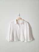 Cotton Gauze Oversized Shirt (XS)