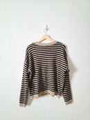 Striped Button Up Cardigan (L)