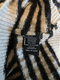 Striped Button Up Cardigan (L)