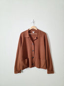 Rust Button Up Sweater (L)