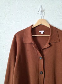 Rust Button Up Sweater (L)