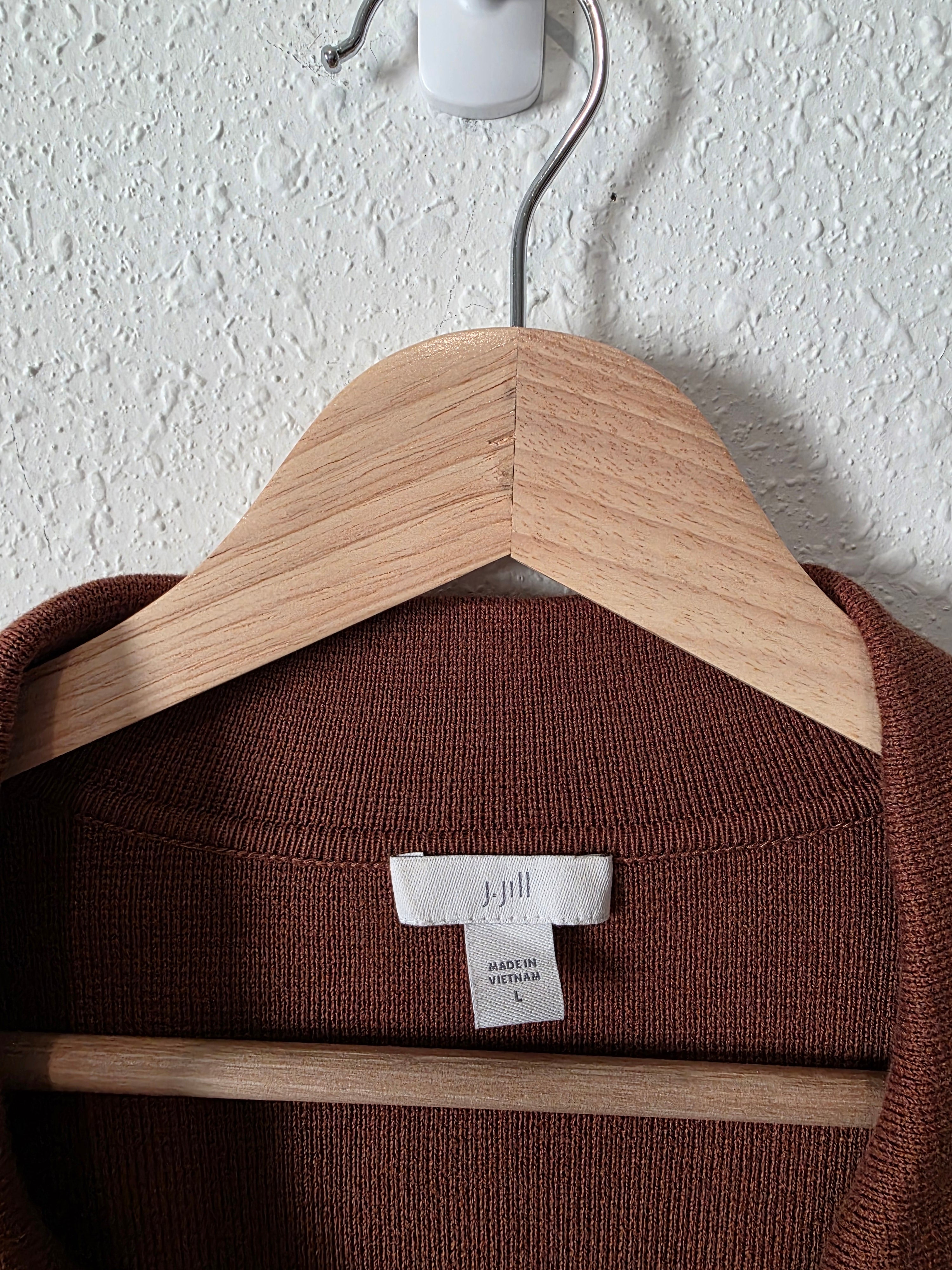 Rust Button Up Sweater (L)