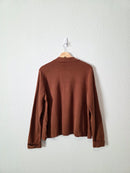 Rust Button Up Sweater (L)