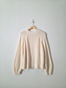 NEW Cream Cotton Sweater (XL)