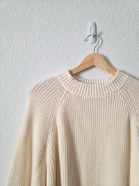 NEW Cream Cotton Sweater (XL)