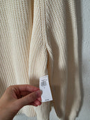 NEW Cream Cotton Sweater (XL)