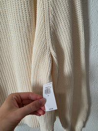 NEW Cream Cotton Sweater (XL)