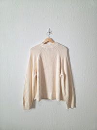 NEW Cream Cotton Sweater (XL)