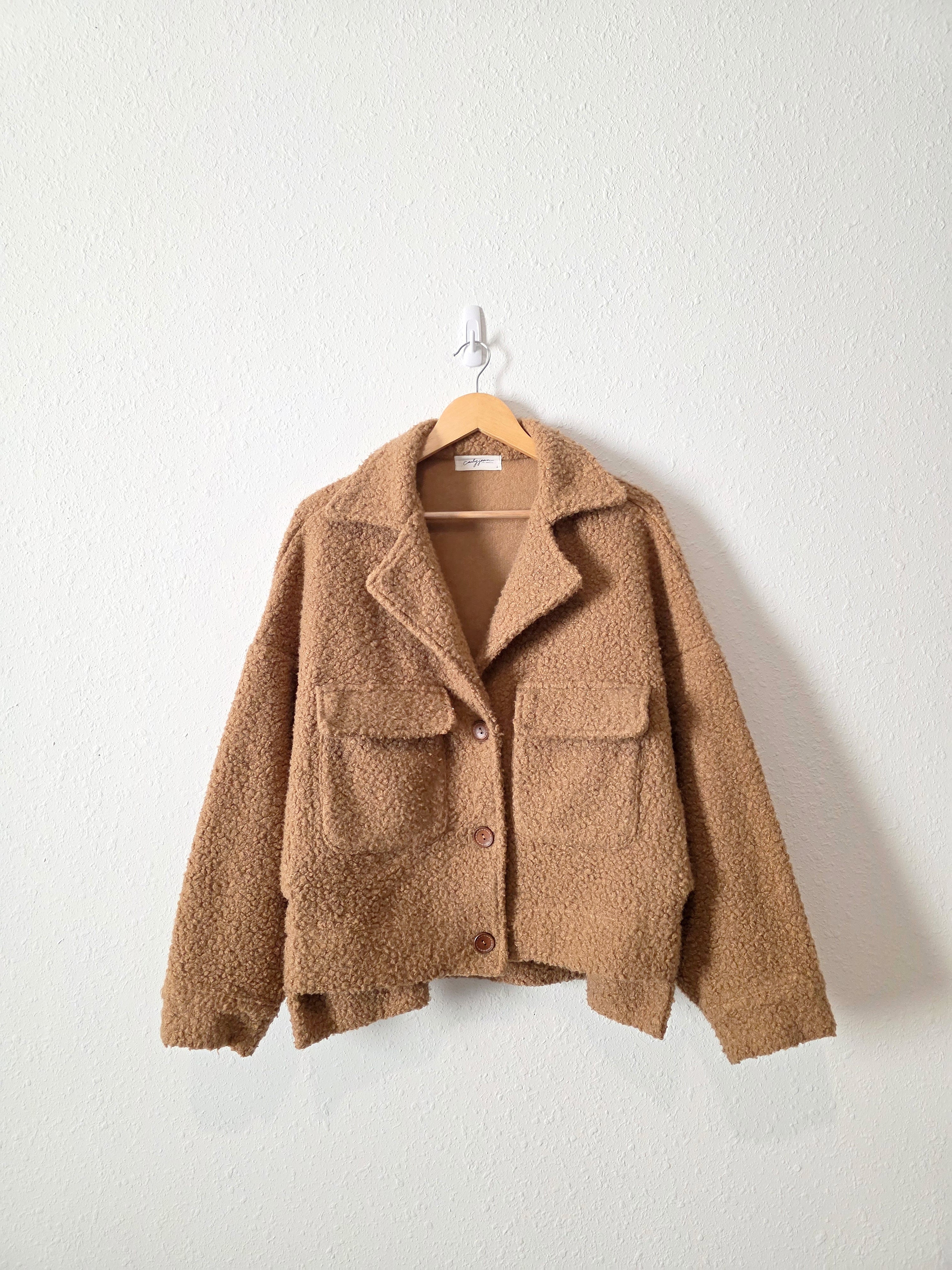 Carly Jean Brown Teddy Jacket (L)